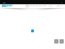 Tablet Screenshot of bel-invest.com